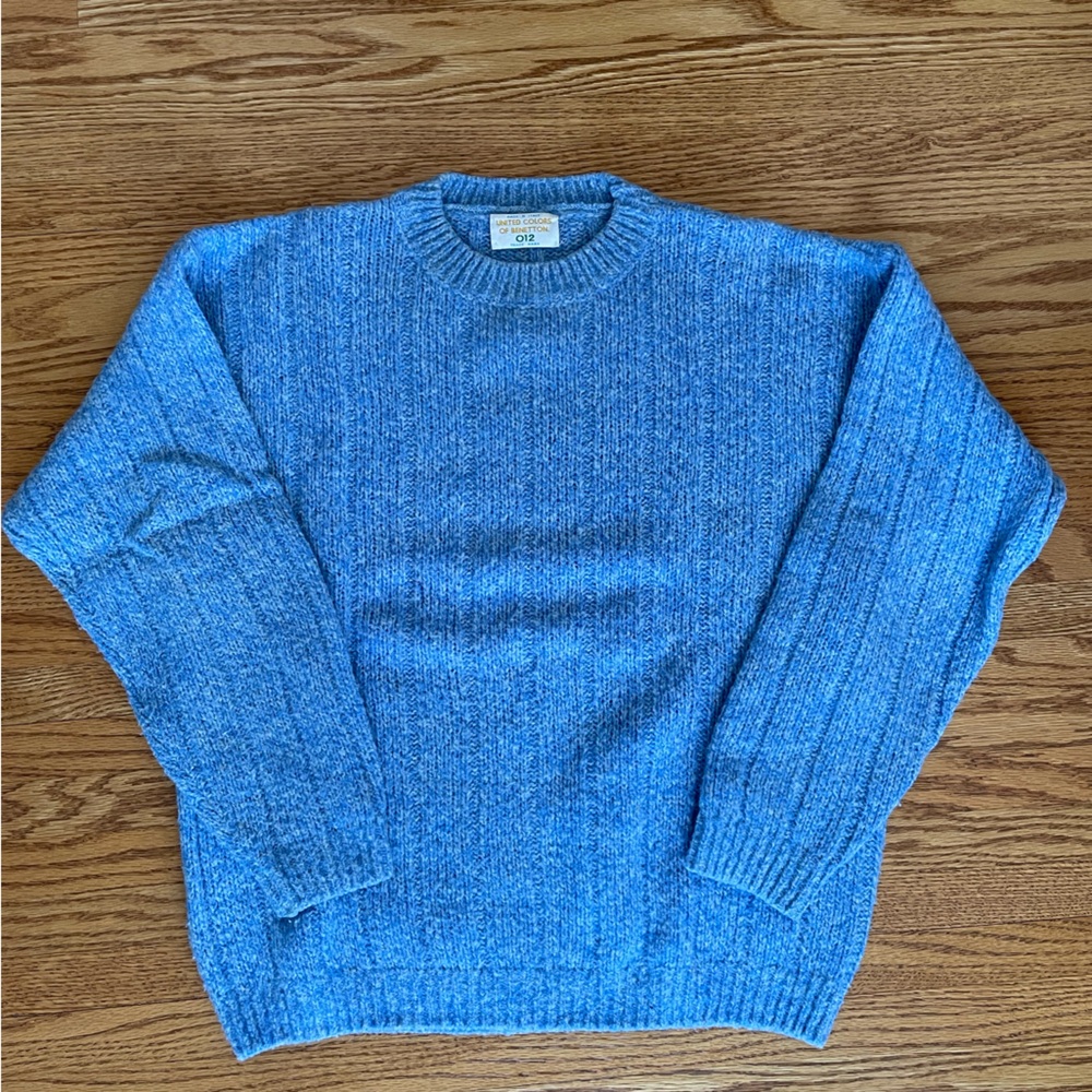 Vintage Baby Blue United Colours Of Benetton Sweater